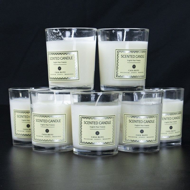 100Pcs Custom Coated Paper Candle Label Stickers - Waterproof Adhesive Labels for Scented Candle Jars