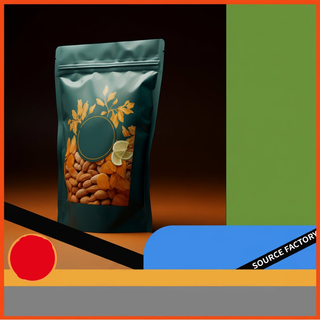 100pcs Kraft Paper Coffee Bag with Valve – Custom UV Printed