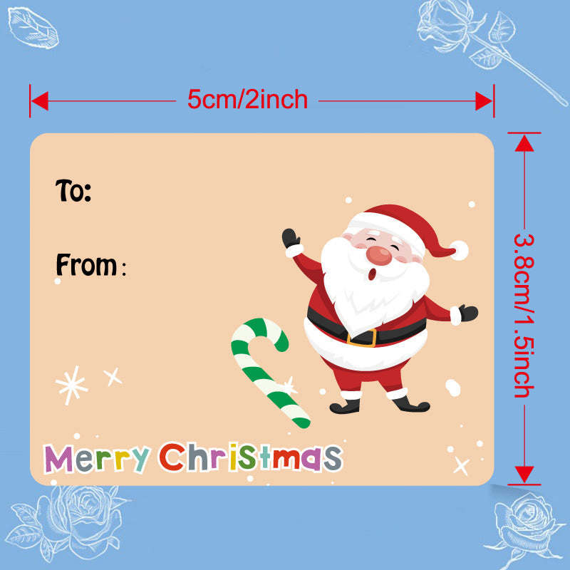 500pcs Amazon Hot Selling Christmas Sticker Roll – Holiday Gift Labels