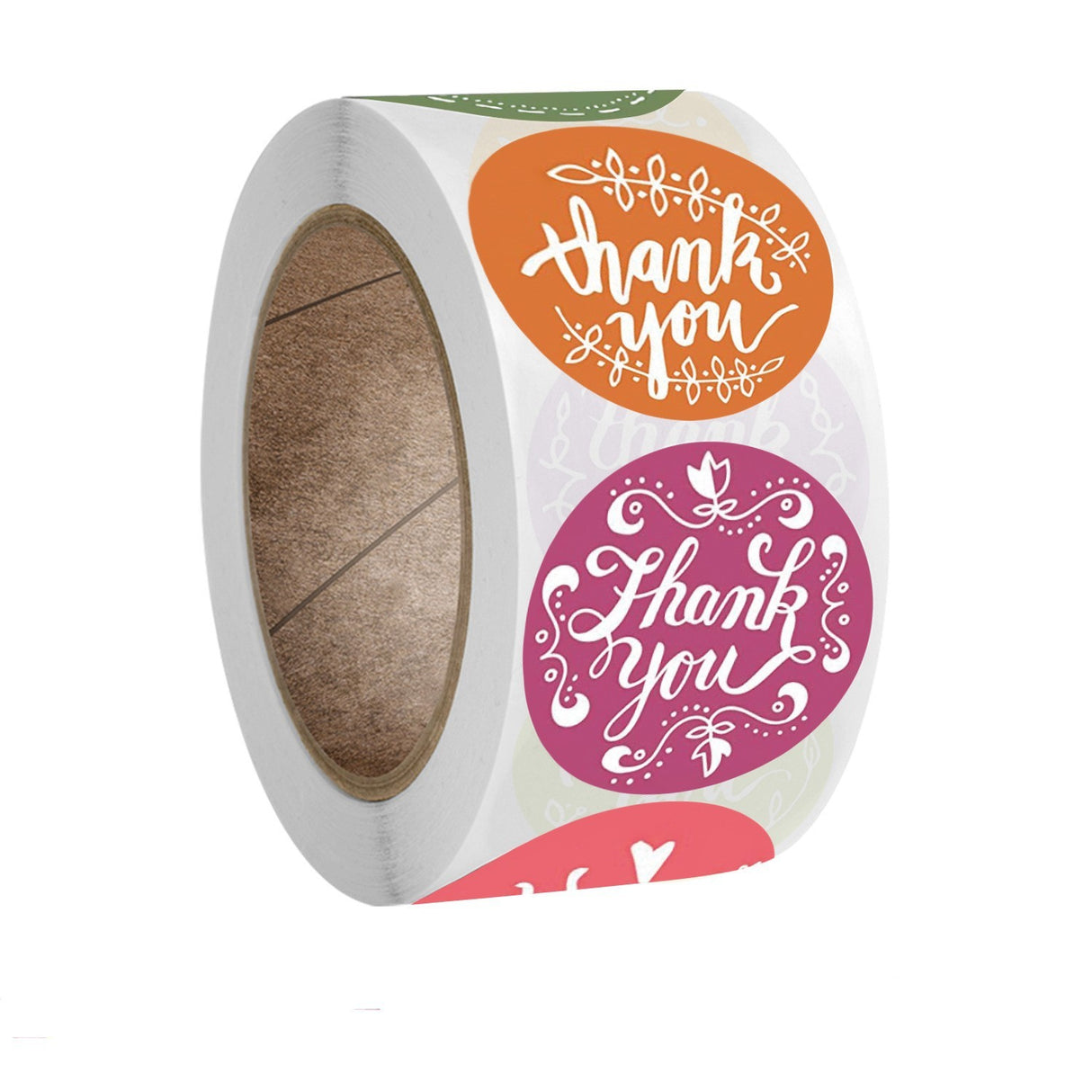 500pcs Mixed Floral Thank You Stickers – Self-Adhesive Gift Seal Labels for Gifts