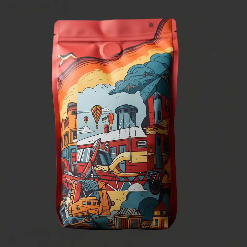 8-side Seal Noodle Packaging Bag with Zipper & Valve