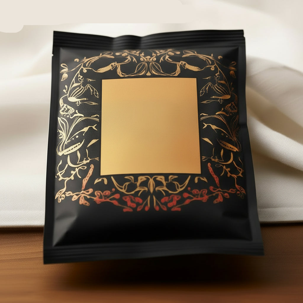 100pcs Custom Digital Printing UV Foil Stand Up Pouches – 8 Side Seal Ziplock Bags