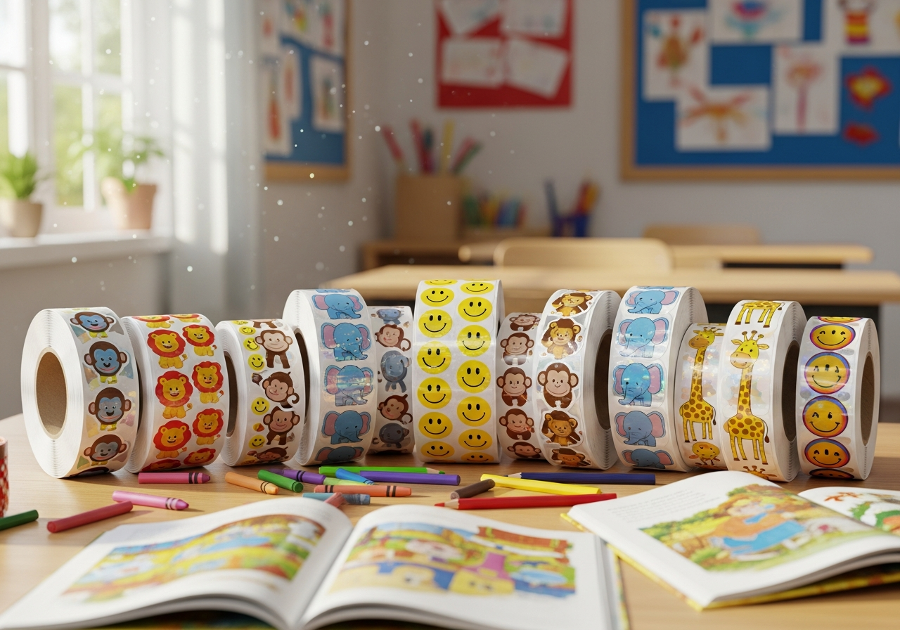 Kids Reward Sticker Rolls: A Classroom Tool That Boosts Engagement & Positive Behavior