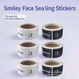 120pcs Smiley Thank You Stickers – 25x75mm Rectangular Labels for Gifts
