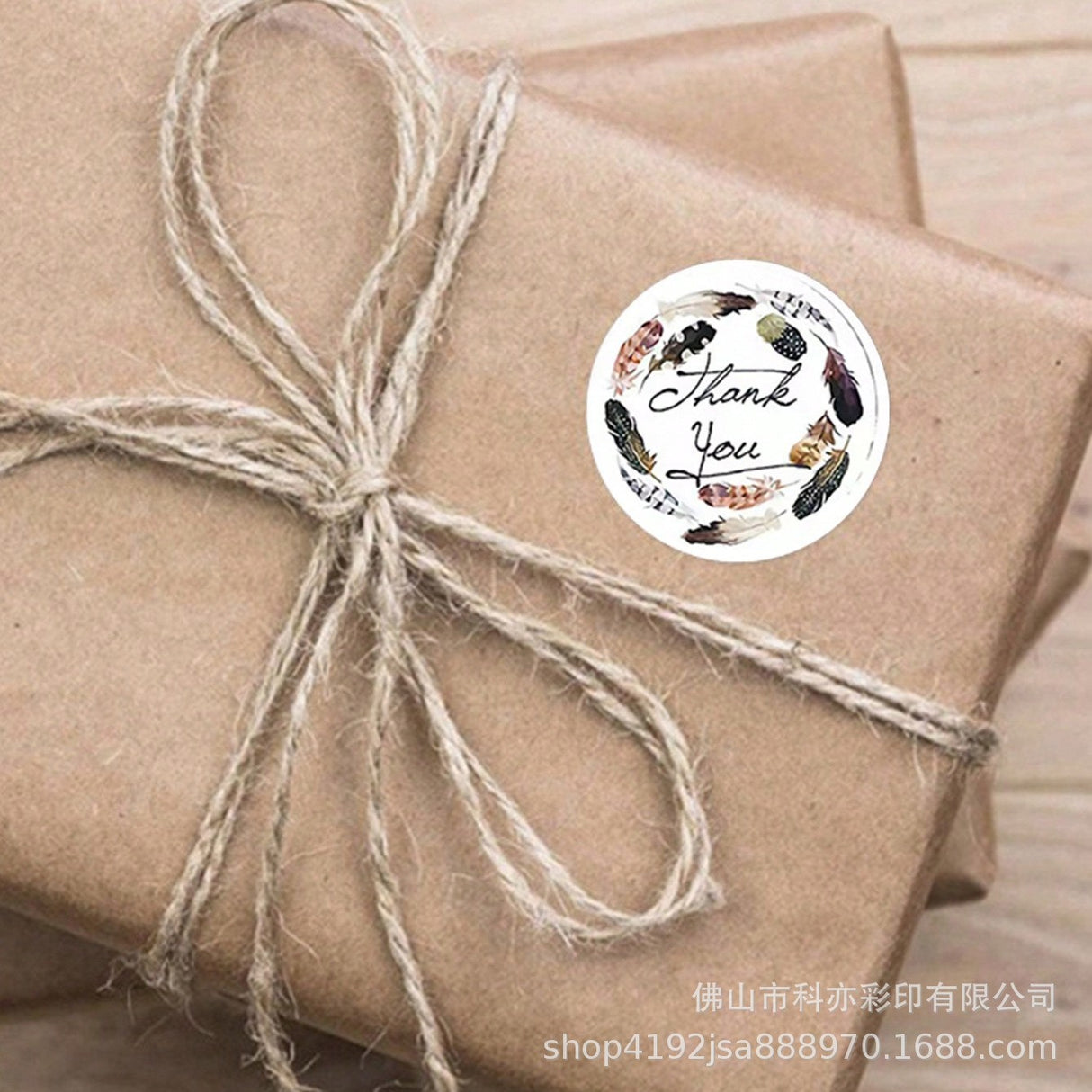 500Pcs Floral Thank You Sticker Roll 25mm Round Assorted Design Labels