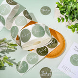 500Pcs 1-Inch Assorted Neutral Tone Thank You Sticker Roll - INS Style Self-Adhesive Gift Seals
