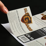 100Pcs Custom Synthetic Paper Waterproof Label Roll - Freeze-Resistant Adhesive Stickers for Food Packaging