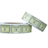 100Pcs Custom Coated Paper Candle Label Stickers - Waterproof Adhesive Labels for Scented Candle Jars