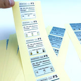 1000Pcs Holographic Rainbow Custom Sticker Roll - Waterproof PET Adhesive Labels for Packaging