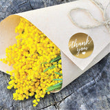 500pcs Gold Thank You Stickers – 1.5 Inch Round Labels for Gifts & Orders