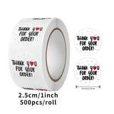 500pcs Thank You Stickers – 2.5cm Round Labels for Orders & Gifts