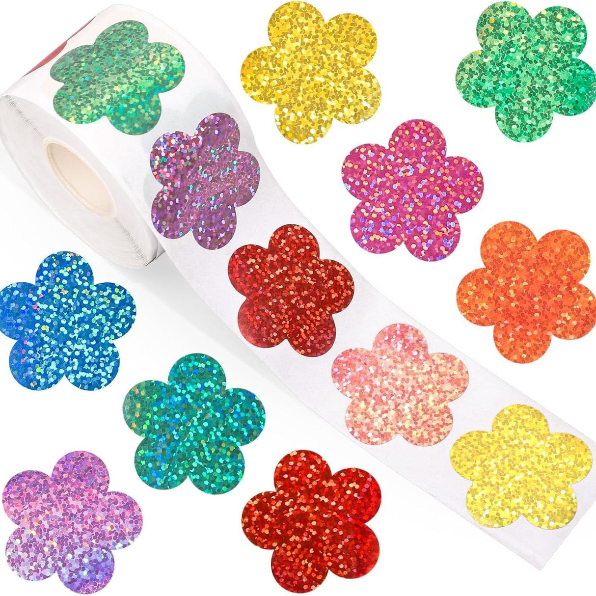 Butterfly Laser Sticker Roll – Colorful Waterproof Envelope Seals