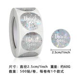 Gold Foil Thank You Sticker Roll – Gift Packaging Seal Labels