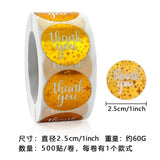 Gold Foil Thank You Sticker Roll – Gift Packaging Seal Labels