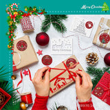 Christmas Holiday Sticker Roll – Gift Packaging Adhesive Labels