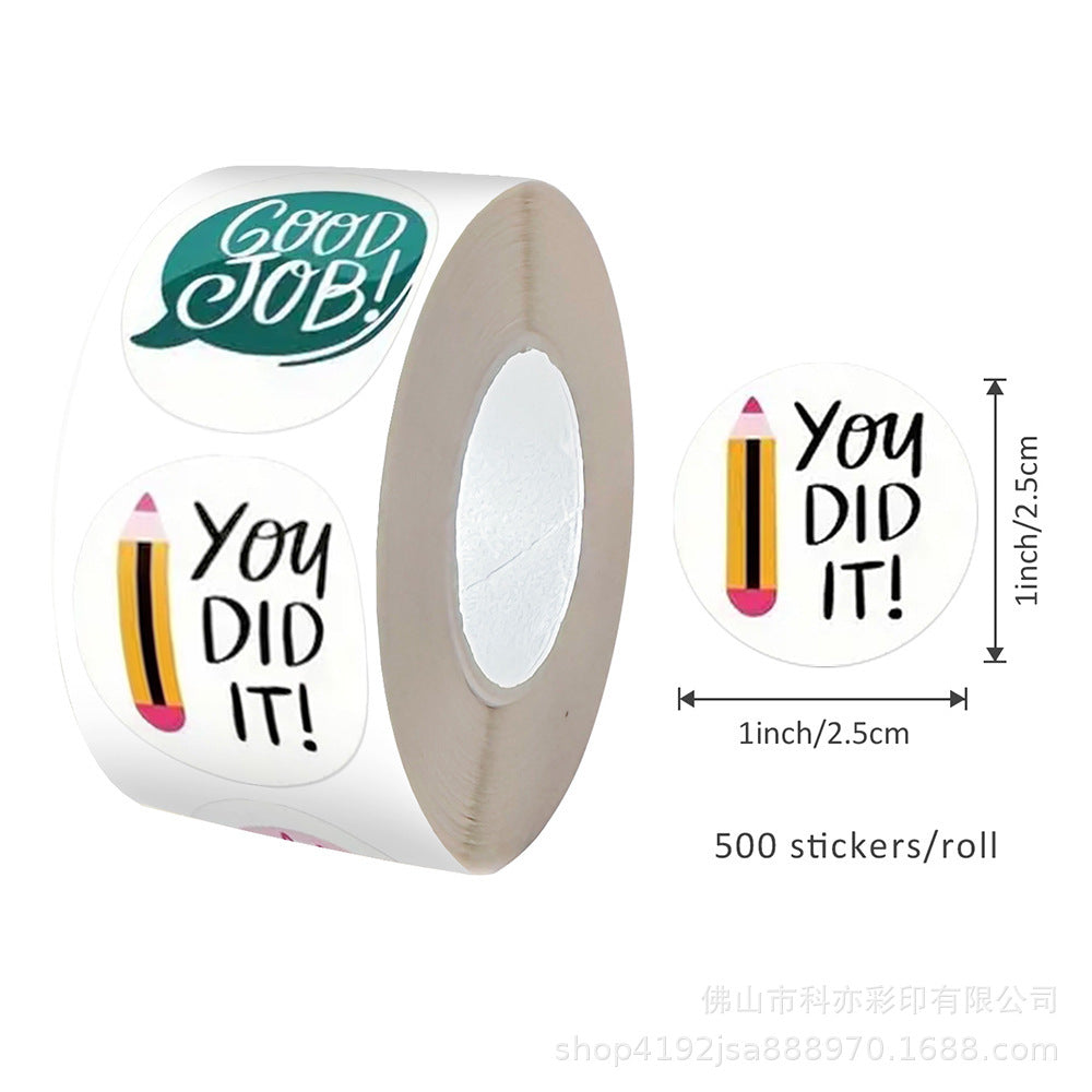 Cute Animal Reward Sticker Roll – Kids Encouragement Labels