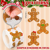 500Pcs Cartoon Holographic Sticker Roll – Office & Gift Labels