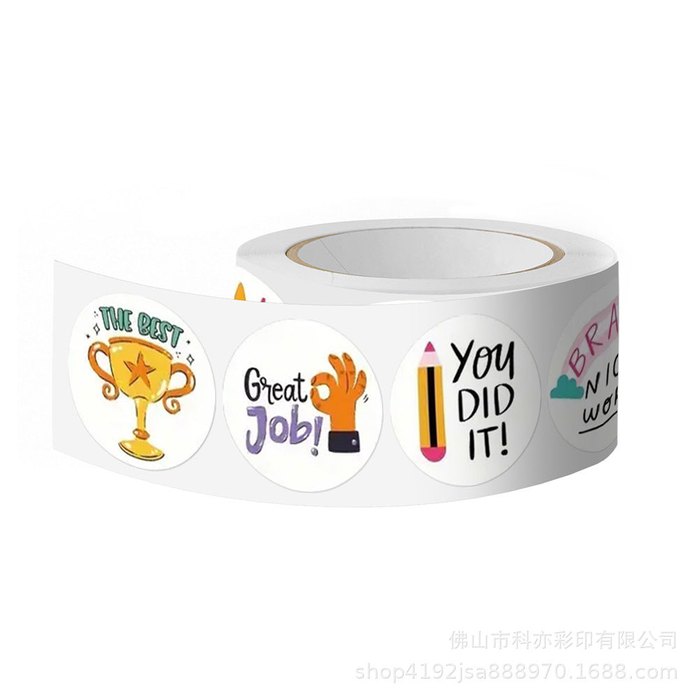 Cute Animal Reward Sticker Roll – Kids Encouragement Labels