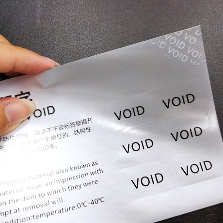 500pcs Custom VOID Tamper Evident Stickers – Anti-Counterfeit Security Labels