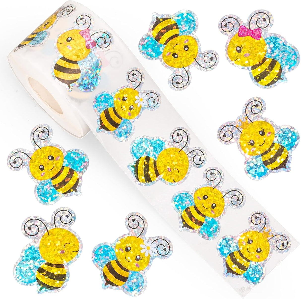 500pcs Butterfly Laser Stickers – Colorful Waterproof Envelope Seals for Gifts