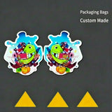 100pcs Irregular Stand Up Chocolate Bags – Child Resistant Zipper Eco-Friendly Pouches