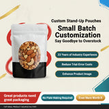 Small Batch Coffee Bags with One-Way Valve - Food-Grade Stand-Up Zipper Pouches