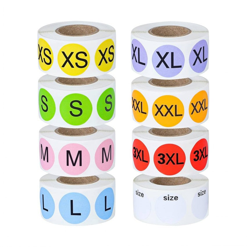500pcs Custom Printed Adhesive Label Roll – Colorful Logo Stickers
