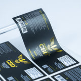 Custom Roll Stickers - UV Reverse Printing Personalized Labels, Waterproof Adhesive Stickers for Cosmetics & Product Packaging