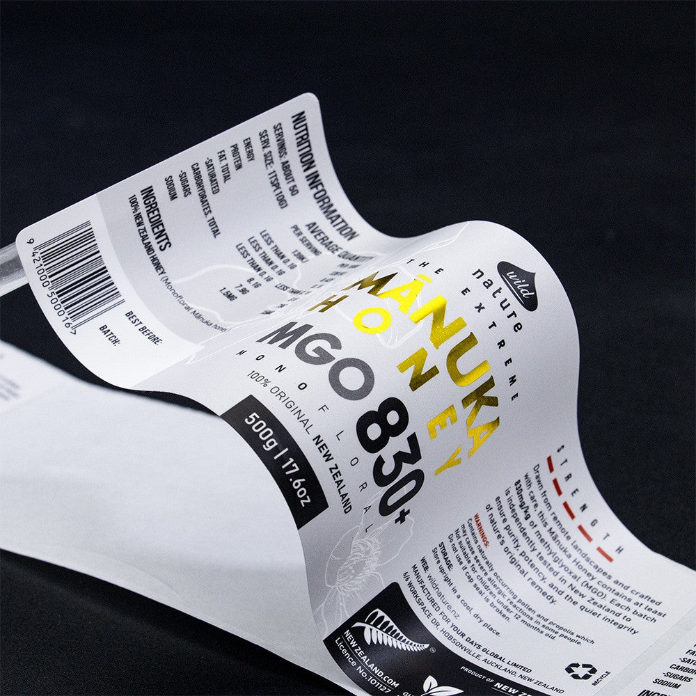 Custom Roll Stickers - UV Reverse Printing Personalized Labels, Waterproof Adhesive Stickers for Cosmetics & Product Packaging
