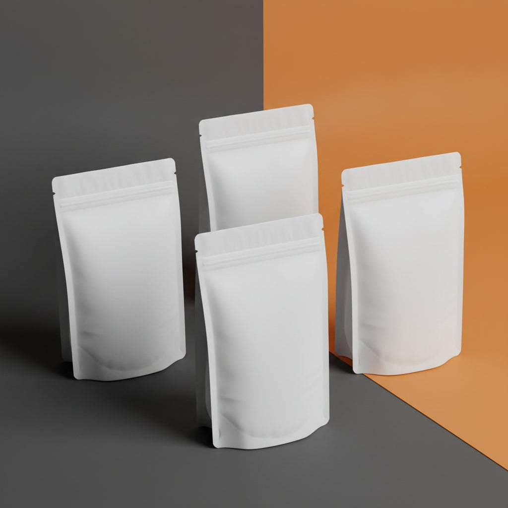100pcs Custom Digital Printed Stand Up Snack Packaging Bag