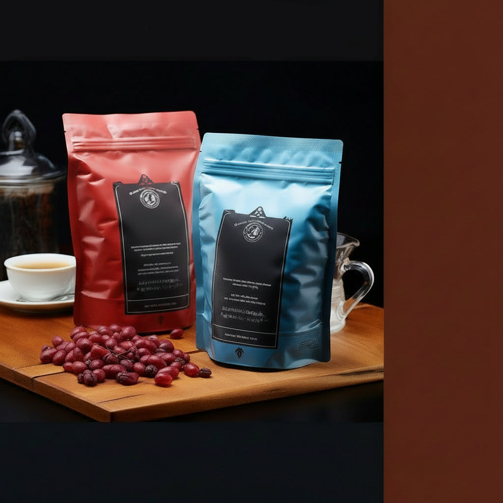 100pcs Custom Drip Coffee Bag with Valve – Kraft Paper Aluminum Foil