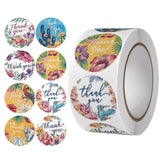 500pcs Floral Greenery Thank You Stickers – Self-Adhesive Bakery Gift Seal Labels