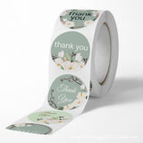 500pcs Floral Thank You Stickers – Rose Design Adhesive Labels for Gifts