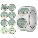 500pcs Floral Thank You Stickers – Rose Design Adhesive Labels for Gifts