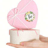 500Pcs Floral Thank You Sticker Roll 25mm Round Assorted Design Labels