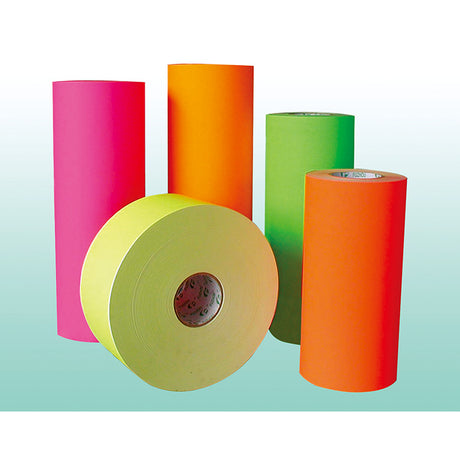 100pcs Fluorescent Paper Self-Adhesive Labels – Bright Color Sticker for Highlighting