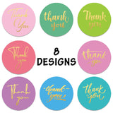 500pcs Gold Foil Thank You Stickers – 1 Inch Round Labels for Gifts & Packaging