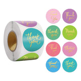 500pcs Gold Foil Thank You Stickers – 1 Inch Round Labels for Gifts & Packaging