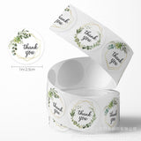 500pcs Gold Frame Thank You Stickers – 2.5cm Round Labels for Gifts