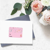 200pcs Happy Birthday Stickers – Roll for Office Gift Decoration & Party
