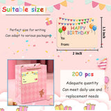 200pcs Happy Birthday Stickers – Roll for Office Gift Decoration & Party