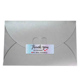 Holographic Thank You Sticker Roll - 1"x3" Rectangle Labels for Small Business