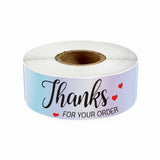 Holographic Thank You Sticker Roll - 1"x3" Rectangle Labels for Small Business