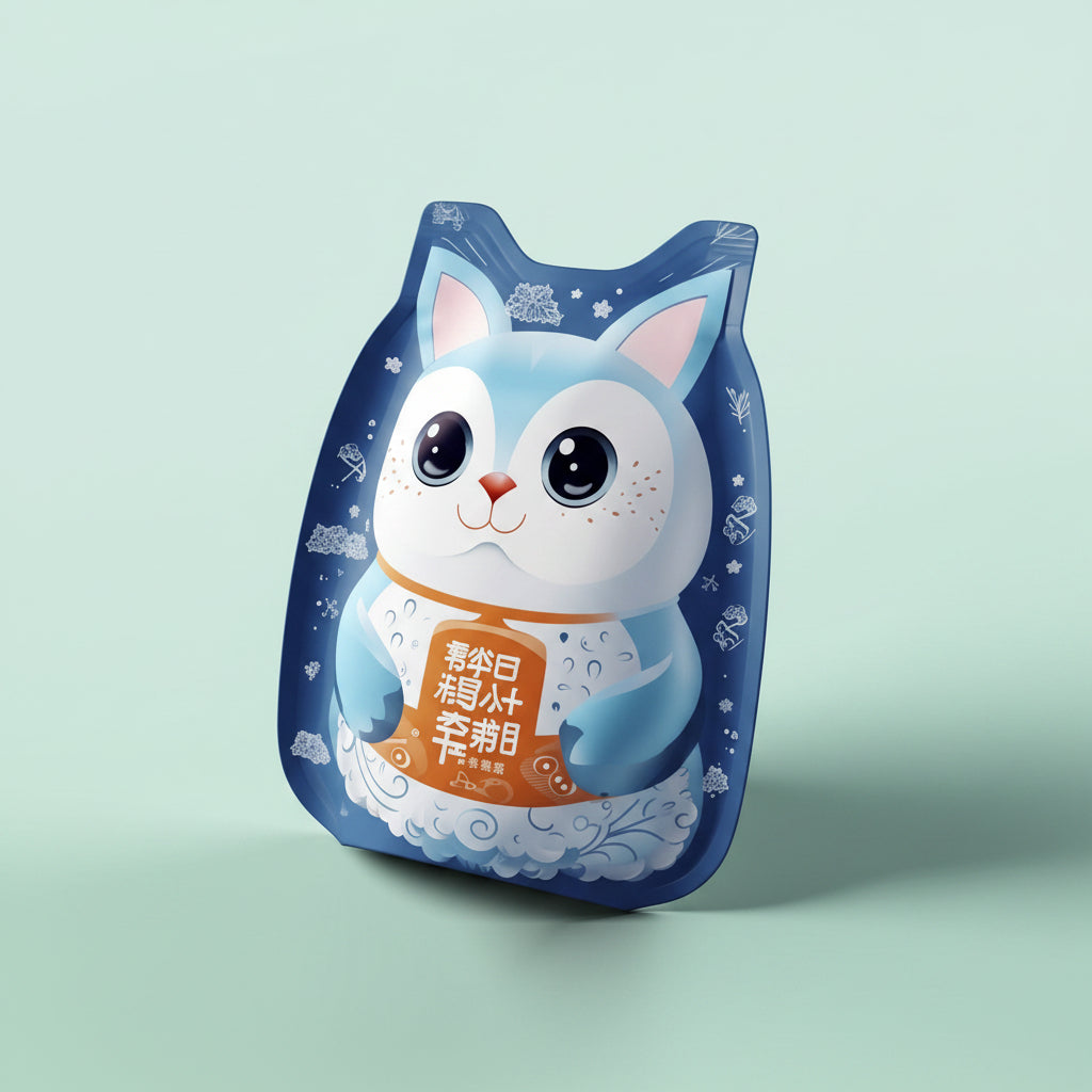 100pcs Custom Irregular Shaped Stand Up Bags for Snacks – Small Batch Order