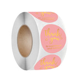 500pcs Thank You Stickers – 1 Inch Round Kraft Paper Labels for Rustic Packaging
