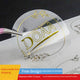 1000Pcs Custom Matte Gold Transparent Sticker Roll - Round Logo Labels for Packaging