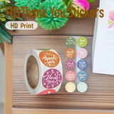 500pcs Mixed Floral Thank You Stickers – Self-Adhesive Gift Seal Labels for Gifts