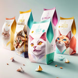 100pcs 8-Side Seal Pet Food Packaging Bag – Zipper Stand Up Pouch for Dog Cat Food