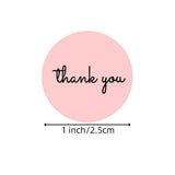 500pcs Pink Round Thank You Stickers – Self-Adhesive Gift Seal Labels for Gifts