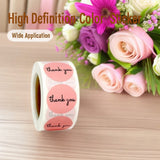 500pcs Pink Round Thank You Stickers – Self-Adhesive Gift Seal Labels for Gifts